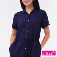 Crissa Boldtwill Rayon Short Sleeves Dress CSDT25-0045
