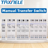 TAXNELE MTS Dual Power Manual Transfer Switch 1P 2P 3P 4P 40A 63A 230V 400V Changeover Switch