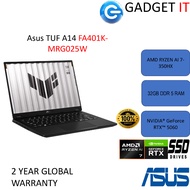ASUS TUF Gaming A14 FA401K-MRG025W (AMD Ryzen AI 7-350 HX/32GB RAM/1TB SSD/RTX5060 8GB/14.0'' 2.5K 1