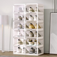 Foldable Door Shoe Cabinet Multilayer Shoe Rack Shoe Cabinet Outdoor Household Plastic Shoe Rack Cab