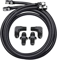 2 Set 6AN PTFE Transmission Cooling Line Fits for 4L60 700R4 TH350 TH400 CBC350 TH400 3L80 Transmiss