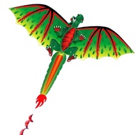 [Simhoa21] 3D Dinosaur Kite Multicolor Long Tail Design, Single Line Kite | Enjoyable Kite for Adult