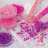 Crystal glass sand beads 6/s 4mm glass sequin sand beads (15 Grams) sequin beads