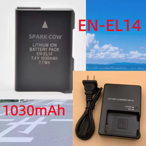 high performance EN-EL14 EN EL14 EL14a Camera Battery or Charger For Nikon D5500 D5300 D5200 D3200 D