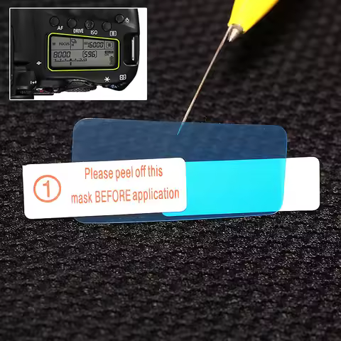 2x Top LCD Panel Protection Film for Canon EOS R R3 R5 77D 70D 80D 90D 6D 5D III IV 5DS 6D Mark II 7