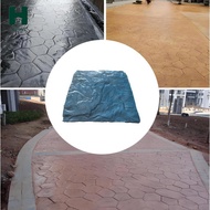 [Homyl] Concrete Mould Stone Texture Imprint Mat Polyurethane Paving Slab Form for Outdoor Garden DI