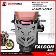 FKM FALCON 400 MOTORCYCLE BLACK POWDER COATED TOPBOX BRACKET