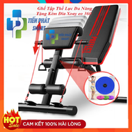 [Hàng Đẹp-Giá Tốt-Chất Lượng Cao ]Combo Ghế tập gym tập tạ 4 trong 1 kèm đĩa xoay eo có thể gấp gọn 