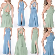Party dress, bridesmaid dress, Azazie party dress with halter neck and sexy low back, seductive flar
