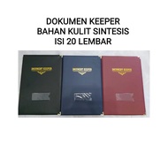 MAP DOKUMEN/DOKUMEN KEEPER/BAHAN KULIT SINTETIS ISI 20 LEMBAR