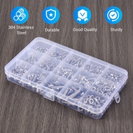 Screw and Nut KitMachine Screw and Nut Kit 500 Pcs M3 M5 Stainless Steel Button Hex Socket Cap Bolts