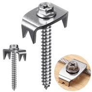 Heavy Duty Fence Fixing Nails Steel Wire Guardrail Fasteners Fence Fixers Reusable Metal Fence Nails