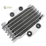 Motorcycle Engine Oil Cooler Cooling Radiator 85Ml Universal Silver Aluminum for 100Cc-250Cc Motorcy