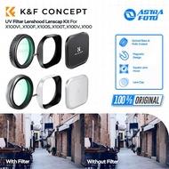KNF Concept UV Filter Lenshood Lenscap Kit For Fujifilm X100V1, X100F, X100S, X100T, X100V, X100 Fuj