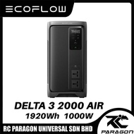 EcoFlow DELTA 3 2000 Air Portable Power Station 1000W 1920Wh LiFePO4 Fast Charging Solar Generator U