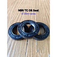 [25mm ID] TC Oil Seal NBR Double Lip with Spring - 25x35x7 25x40x7 25x42x7 25x45x7 25x62x7 Minyak Se