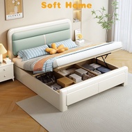 SG Solid Wood Bed Double Bed Storage Bed Bed Frame Storage Bed Frame Queen Bed Frame Bed Frame With 