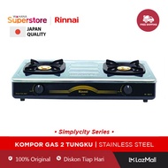 Rinnai Kompor Gas 2 Tungku - RI602E | RI-602E | RI 602E