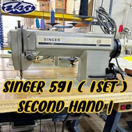 （Second Hand ）Singer 591 Mesin Jahit Lurus Industri / SINGER Sewing Machine Terpakai / Second Hand Mesin