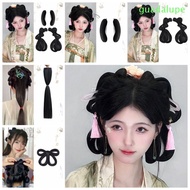 GUADALUPE Hanfu Wig Headband, Chinese Style Traditional Headdress Ancient Hanfu Wig, Cute Photography Princess Vintage Hanfu Cosplay HairPieces Girls