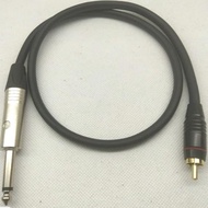 1mtr Canare Audio Cable Akai 6.5mm Male To RCA Nakamichi Male Jack