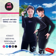 ชุดว่ายน้ำผู้หญิง ชุดว่ายน้ำแบบ 2 ชิ้น เสื้อแขนยาวกางเกงขายาว กันUVได้ รุ่น31617