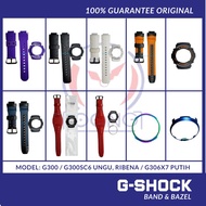 [ORIGINAL] G-SHOCK G300, G300sc6 ungu, Ribena, G306x7 putih BAND AND BEZEL "bnb"Items G100% ORIGINAL and 100% ALL NEW