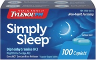 Tylenol PM Simply Sleep Nighttime Sleep Aid (25 mg), 100-Count Caplets (Pack of 3) Tylenol PM Simply