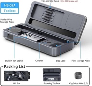 Soldering Iron Kit For FNIRSI HS-02 Series Tools Box Kit Aluminum Alloy Shell HS02 Soldering Iron St