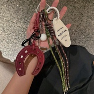 Anchor Shaped Red Horseshoe Fashion Handmade Rope Hanging Mini Golf Club Keychain Gift For Couples G