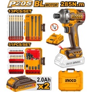 INGCO 285NM IMPACT DRIVER +2 SETS OF DRIVER BITS COMBO COSLI250784
