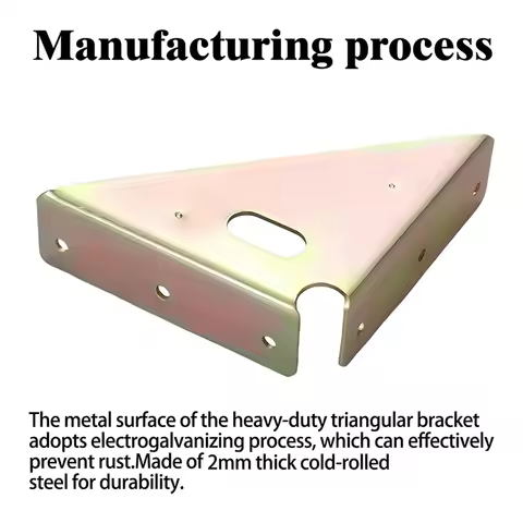 A03F-Gusset Joints 4 Pcs, Bracket Corner Brace Fasteners, Trapezi Corner Code, Furniture Shelf Suppo