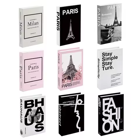 Luxury Fake Book For Decoration Living Room Decorative Coffee Table Boho Bedroom Bookends Storage Bo
