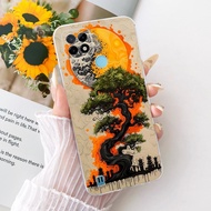 สำหรับ Realme C21Y เคส RealmeC25Y ดอกไม้สุดหรูปกปกนุ่มบางเคสโทรศัพท์สำหรับ Realme C25Y C 21 RealmeC2