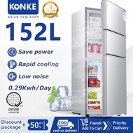Refrigerator mini  refrigerator inverter 3 Doors Small Refrigerator Smart Freezing Silent Household 