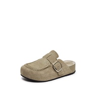 Staccato Womens Birkenstocks Mules รองเท้าแตะผู้หญิง ส้นตึก EG102