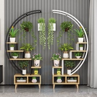 New Flower Stand Indoor Household Screen Flower Stand Living Room Flower Stand Balcony Flower Stand 