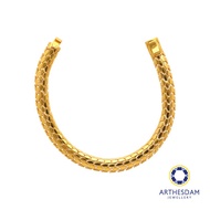 Arthesdam Jewellery 916 Gold Snake Bone Bracelet