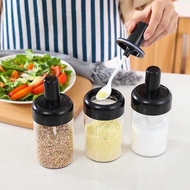 Glass Bottle Kitchen Spice Holder Salt Sugar Coffee Holder With Spoon Kitchen Spice Jar