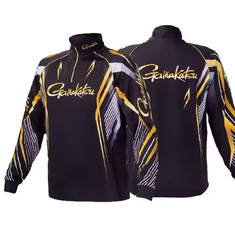 Gamakatsu Fishing Shirts Breathable Sport Outdoor Long Sleeve Fishing Clothing Profesional Quick Dry