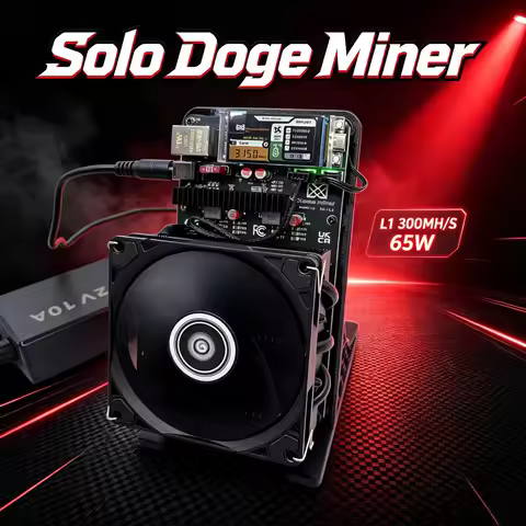 New NEXUS MINER L1 300MH/s Dogecoin Miner 6*BM1491AA Chip ASIC LTC DOGE Miner Home Solo Mining Machi