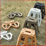 Foldable Step Stool Tall Holds Up to 120kg Plastic Foldable Stool for Bathroom, Garden, outdoor ,Fis