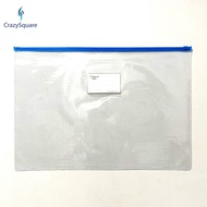 CSQUARE A3 Ziplock Transparent Plastic Envelope for School and Office Use F58-18C