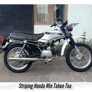 Honda Win100 Old Striping win 100 year striping 80 body set stickers