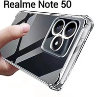 Realme Note 60/Realme C61/Realme C63/realme Note50(พร้อมส่งในไทย)เคสTPUใสกันกระแทกแบบคลุมกล้องOPPO R