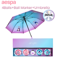 [🚚จัดส่งไว] Volvik aespa Golf Ball(4Balls+Ball Marker+Umbrella)