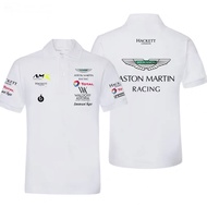 Aston Martin F1 F1 2025 short-sleeved polo shirt