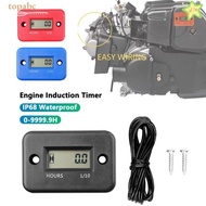 GORROS Engine Hour Meter, Digital Display Vibration Resistance Inductive Hour Meter, Easy Installati