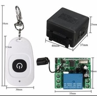 12V蛋型開關遙控器小皮箱單路遙控開關配1鍵遙控器 電器改裝遙控電燈 遙控音響 自製無線遙控 一鍵開關