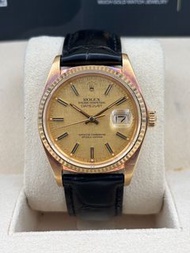二手 USED ROLEX 勞力士 DATEJUST 16018 香檳金 約1983年 代用帶 代用扣 保養證